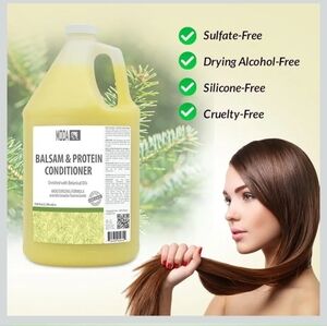 MODA - Moisturizing Conditioner for all Hair Types, Balsam and Protein, 128 Oz